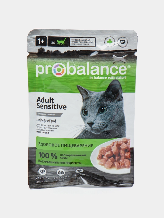 Влажный корм для взрослых кошек ProBalance, 24 шт - 