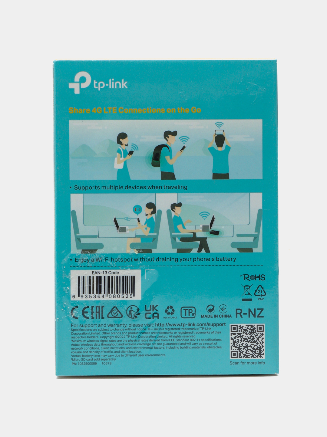 Мобильный WiFi роутер TP-LINK M7350 4G LTE, сим карта