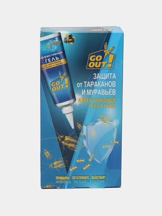 Hasharotlarni o'ldiradigan jel Go Out, 75 ml