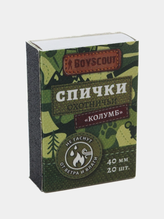Gugurtlar BoyScout Kolumb shamol va namlikdan ochmaydi, 40 mm, 20 dona