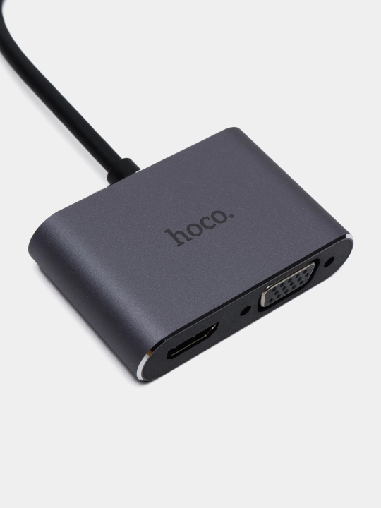 Adapter Hoco HB30, Eco Type-C HDMI + VGA + USB3.0 4K 11*