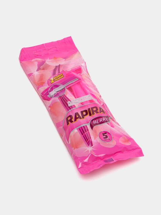 Bir marta ishlatiladigan ustara Rapira Berry 52BP0, 5 dona