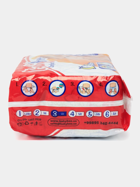 Детские подгузники BabyBoo Comfort №3, 32 шт
