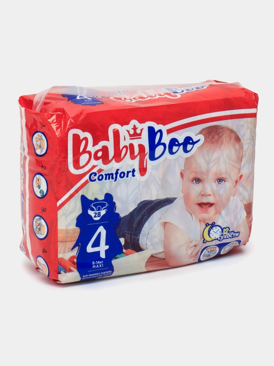 Детские подгузники BabyBoo Comfort №4, 8 - 14 кг, 28 шт