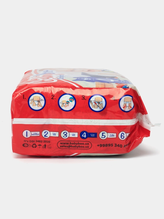 Детские подгузники BabyBoo Comfort №4, 8 - 14 кг, 28 шт