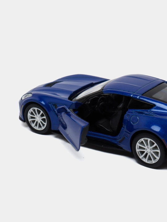 Инерционные коллекционные машинки 1:36, Chevrolet Corvette Grand Sport, синий