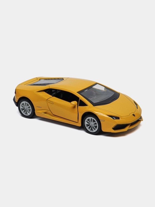 Инерционные коллекционные машинки 1:36 Lamborghini Huracan Coupe, желтый - 