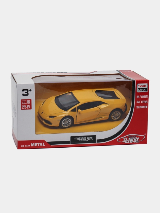 Инерционные коллекционные машинки 1:36 Lamborghini Huracan Coupe, желтый