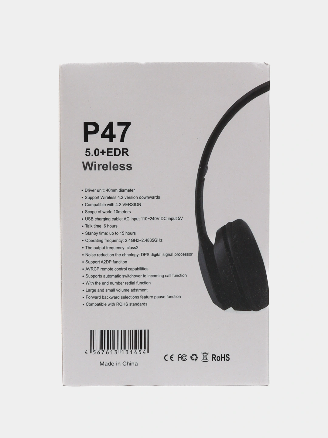Беспроводные Наушники P47 Bluetooth 5.0 EDR Купить По Низким Ценам.