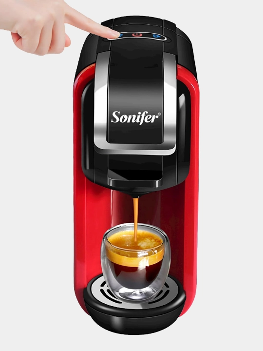 Sonifer SF-3547 ko‘p funksiyali kapsulali qahva mashinasi, 3 tasi 1 da
