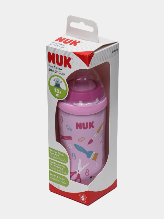 Поильник Nuk Junior, насадка push-pull, с 18 месяцев, 300 мл