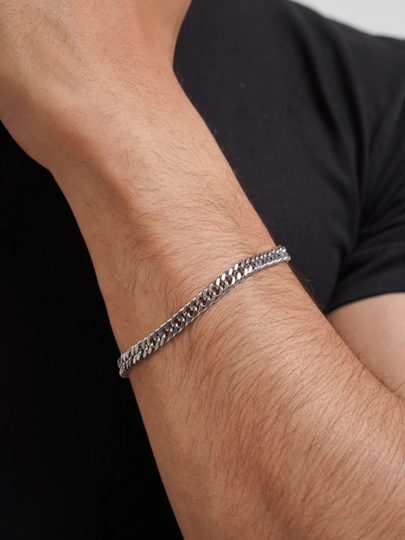 Браслет мужской средний из нержавеющей стали, Bras, 20 см — DEARBRO-BRANER2
