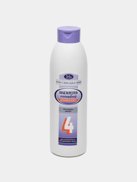 Шампунь-кондиционер Iris Cosmetic №4 шелковый блеск, 1 л - 