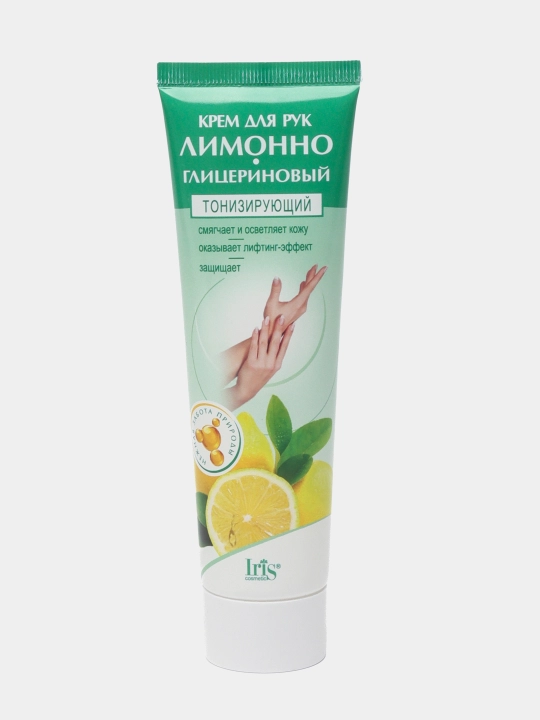 Qo'l kremi Iris, limon-glitserinli tonik, 100 ml - 