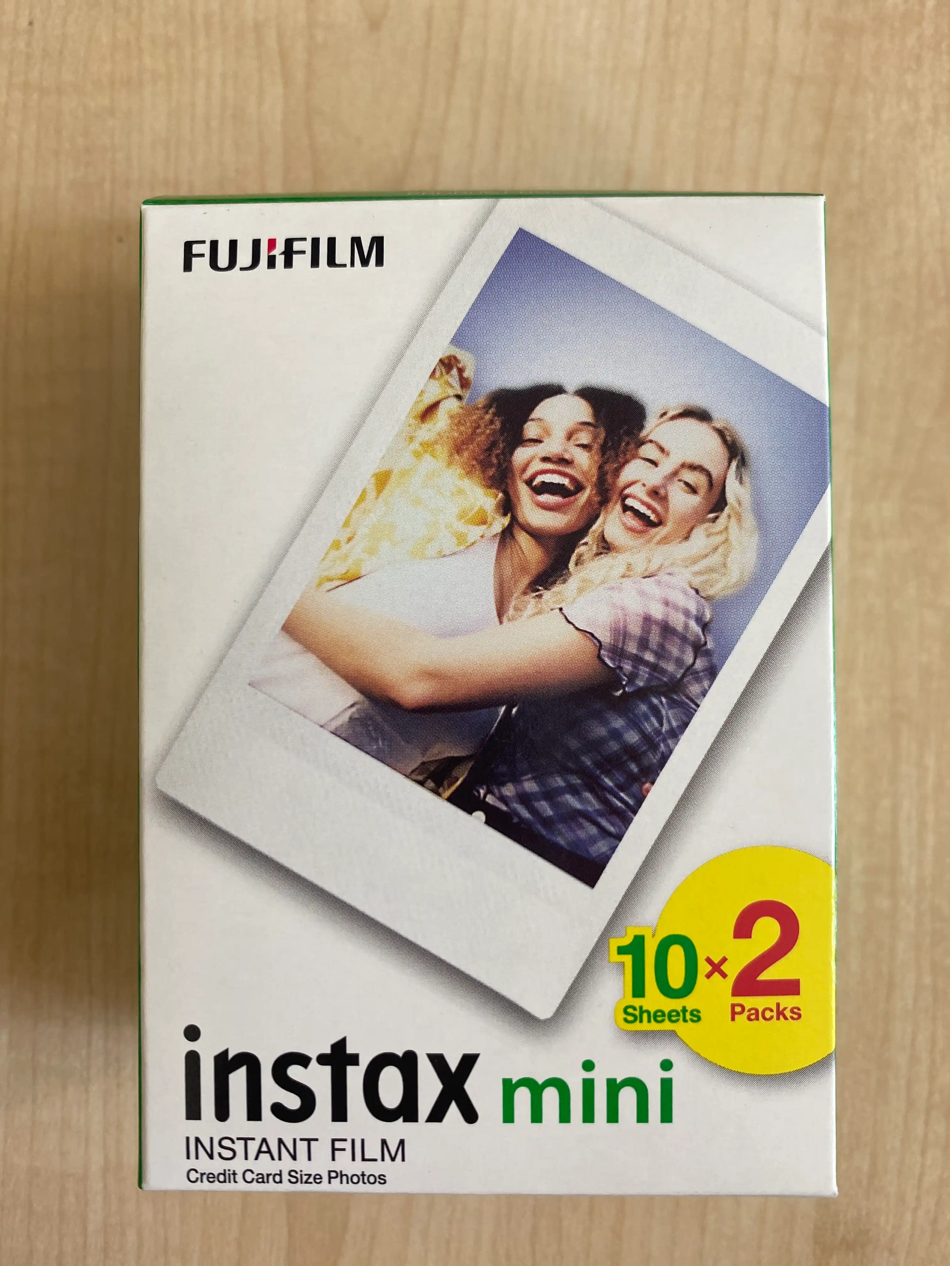 Fotoapparat uchun kartridj, plyonka Fujifilm Instax Mini, standart, 10 * 2PK, 20 ta rasm