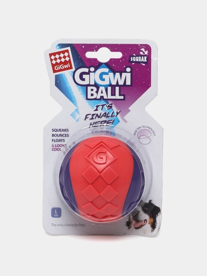 Мяч с пищалкой для собак L GiGwi