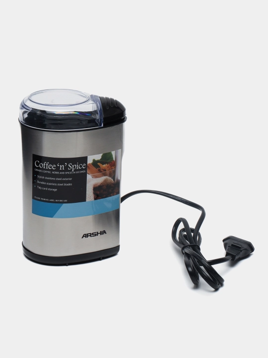 Elektr kofe maydalagich Arshia Kofemolka, qahva, ziravorlar, murch uchun, 160 Vt, 60 gr