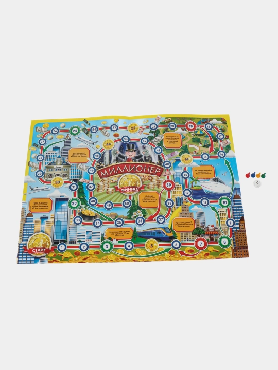 Настольная игра-ходилка Миллионер для малышей
