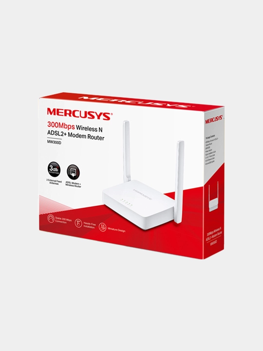Mercusys  MW300D ADSL2+. WiFi роутер