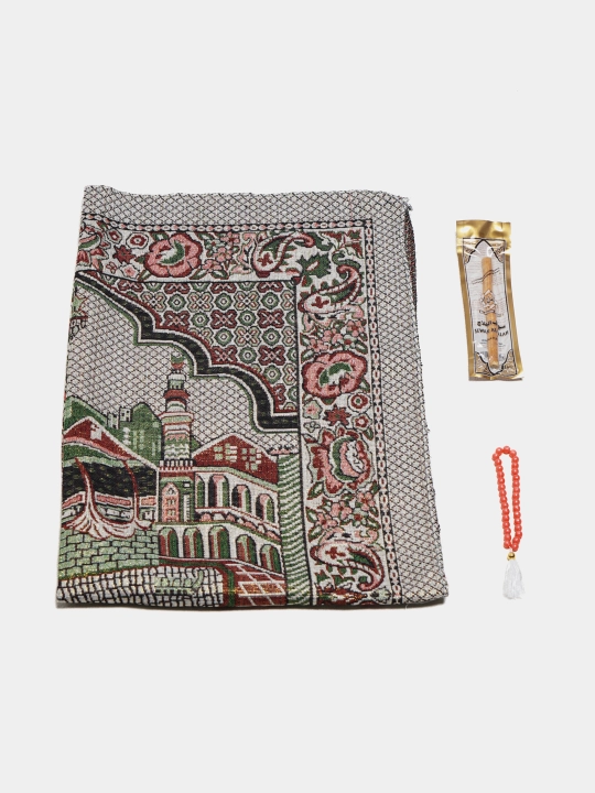 Ayollar sovg'a to'plami - Namoz kiyim, Tasbih, Jo'ynamoz (gilam), Misvok