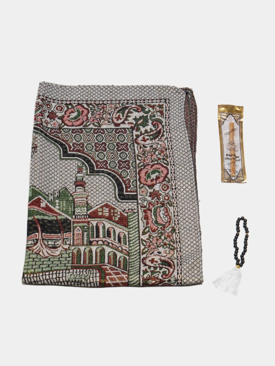 Ayollar sovg'a to'plami - Namoz kiyim, Tasbih, Jo'ynamoz (gilam), Misvok
