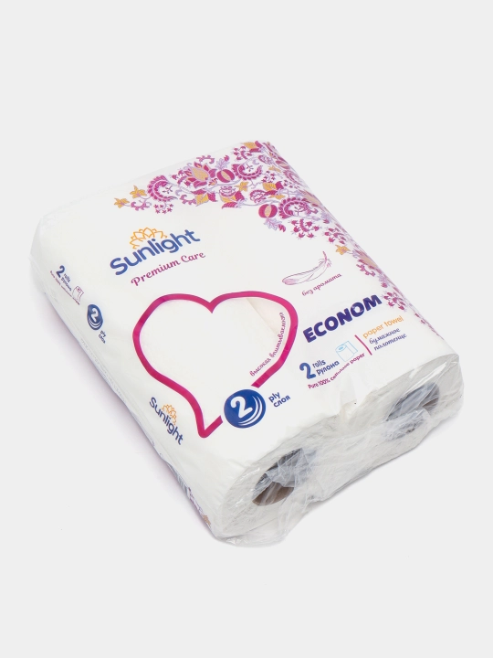 Qog‘oz sochiqlar Sunlight "Econom," 2 qavatli, 2 rulon