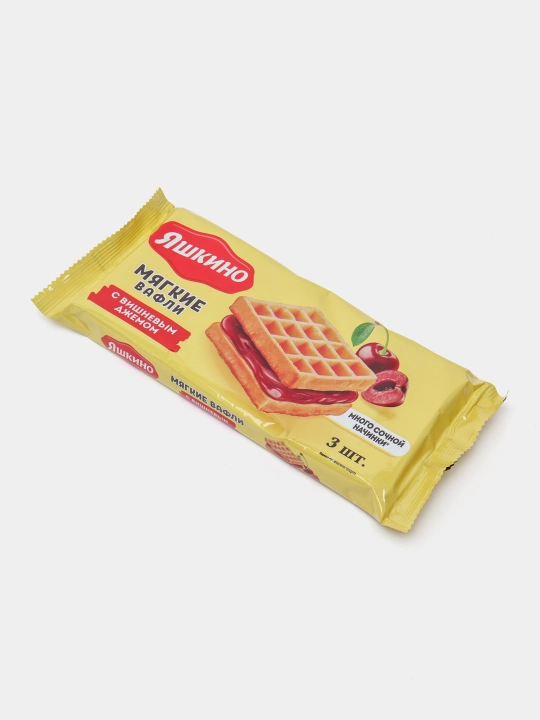 Vafli yumshoq Yashkino, gilos murabbo bilan, 120 g - 