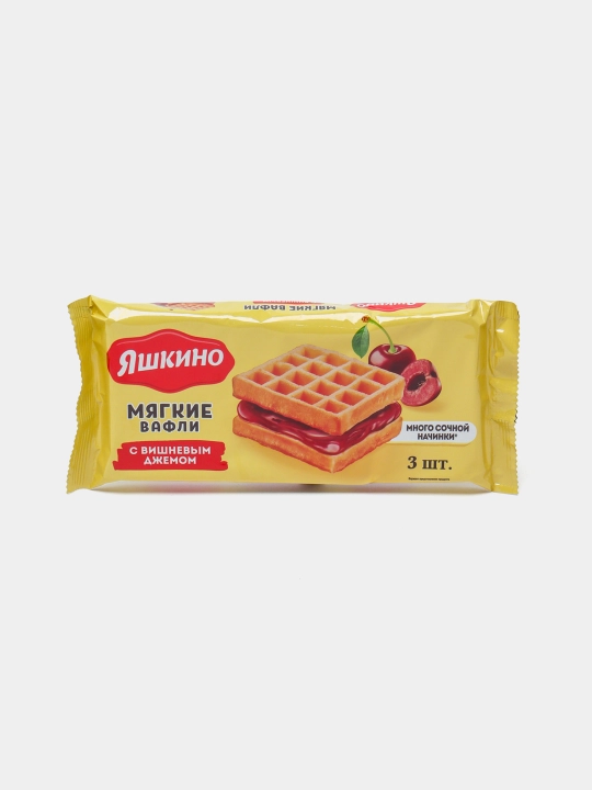 Vafli yumshoq Yashkino, gilos murabbo bilan, 120 g