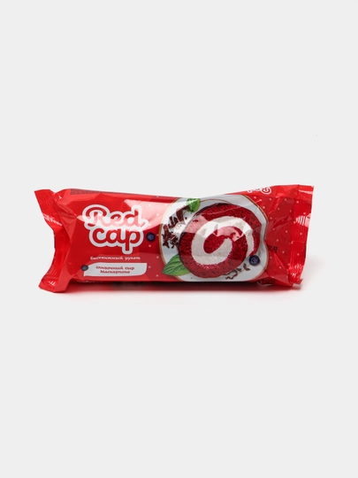 Рулет бисквитный Red Cap, сливочный сыр Маскарпоне, 200 гр