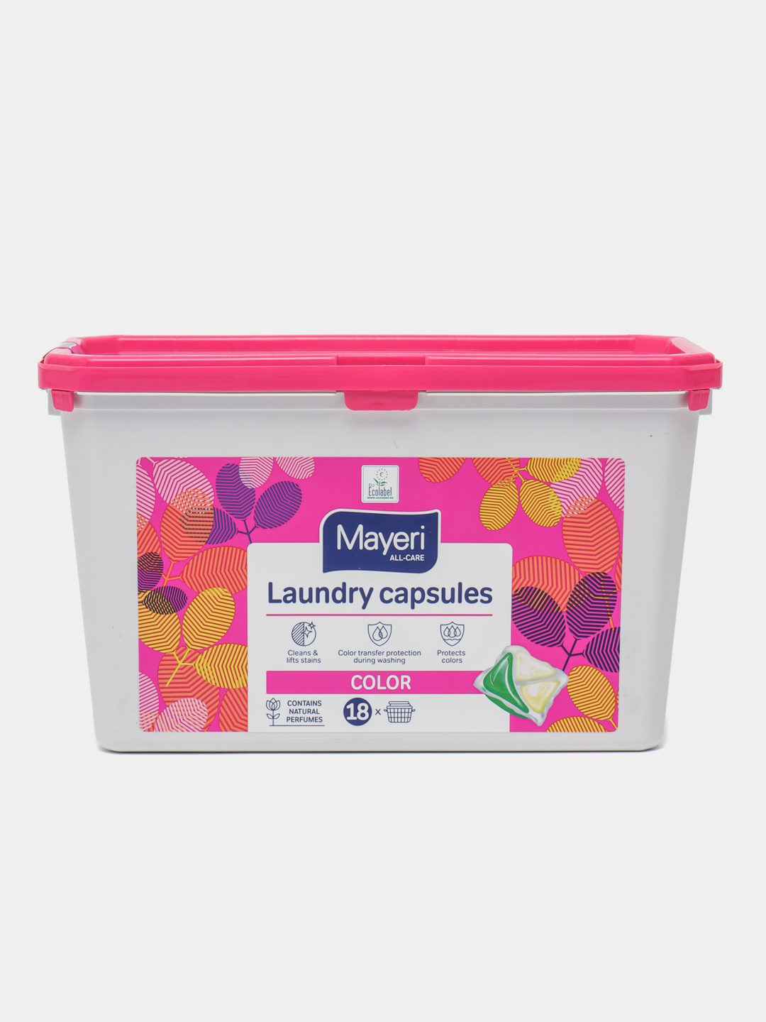 Капсулы для стирки Mayeri All-Care, для цветного белья, 20 г * 18 шт ...