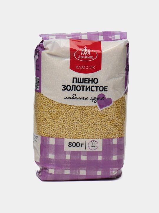 Крупа пшено золотистое Агро-Альянс классик, 800 г