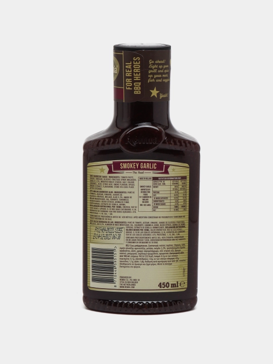 Tomatli barbekyu sosu Remia The real Smokin' Jones, Smokey Garlic, 450 ml