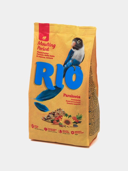 Корм для средних попугаев в период линьки RIO, 500 г