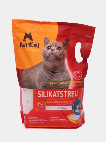 Наполнитель для кошачьего туалета Murkel, с ароматом клубники, 4 л