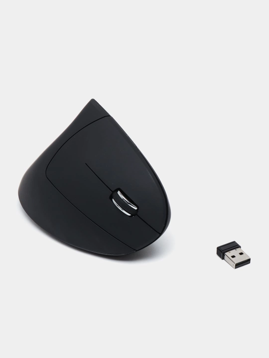 Vertikal optik sichqoncha, ergonomik, simsiz