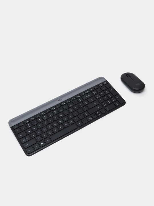 Клавиатура и мышь Logitech mk 470 slim combo, беспроводная - 