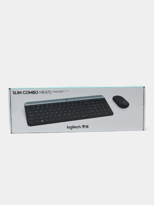 Клавиатура и мышь Logitech mk 470 slim combo, беспроводная