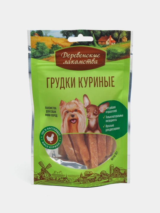 Грудки куриные Деревенские лакомства, 55 г - 