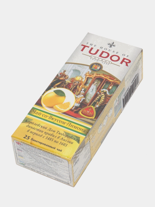Choy Tudor limon tami bilan, 25 ta choy paketchalari