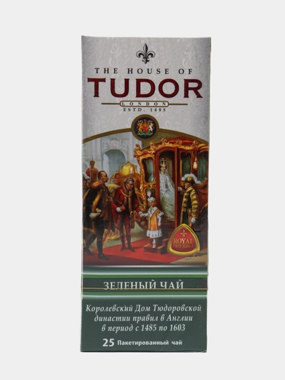 Зеленый чай Tudor, 25 чайных пакетиков — ТАШКЕНТ-P04E349