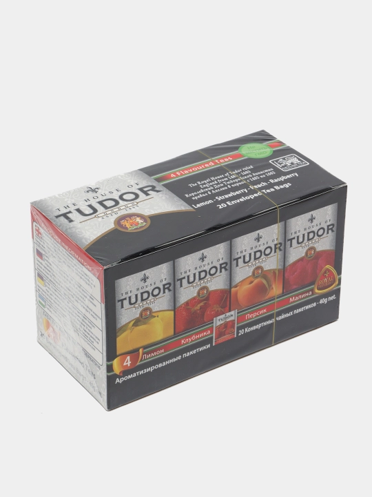 Choy Tudor 4 tamli Assorti mevali, 20 ta aromatli paketchalar 40 g