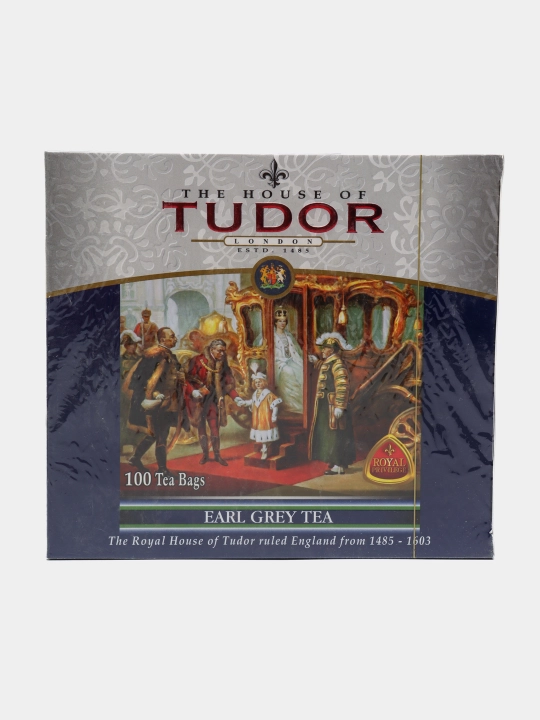 Чай черный Tudor Earl Grey Tea, 100 пакетиков, 200 г