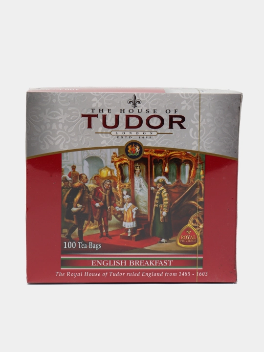 Qora choy Tudor Ingliz nonushtasi, 2 gr dan 100 qopcha