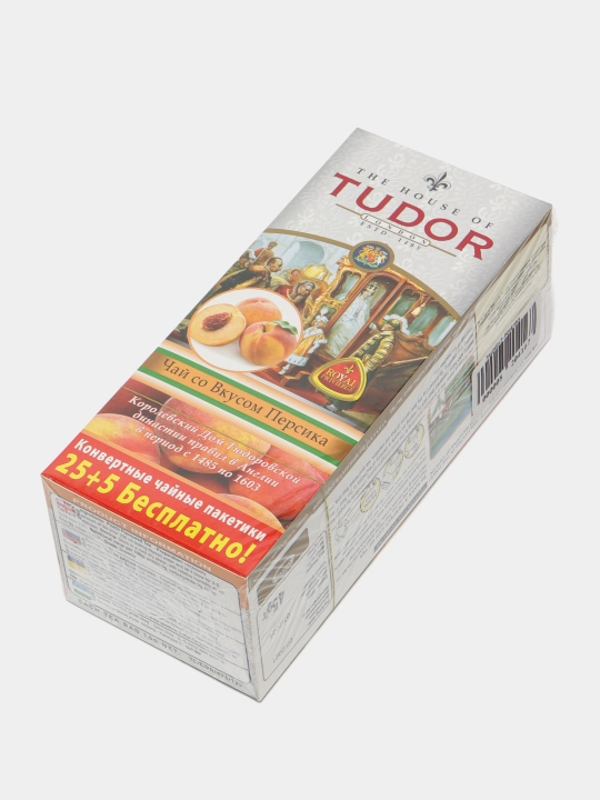 Чай Tudor со вкусом персика, 25+5 чайных пакетиков