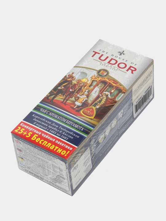 Чай Tudor с ароматом Бергамота, 25+5 чайных пакетиков