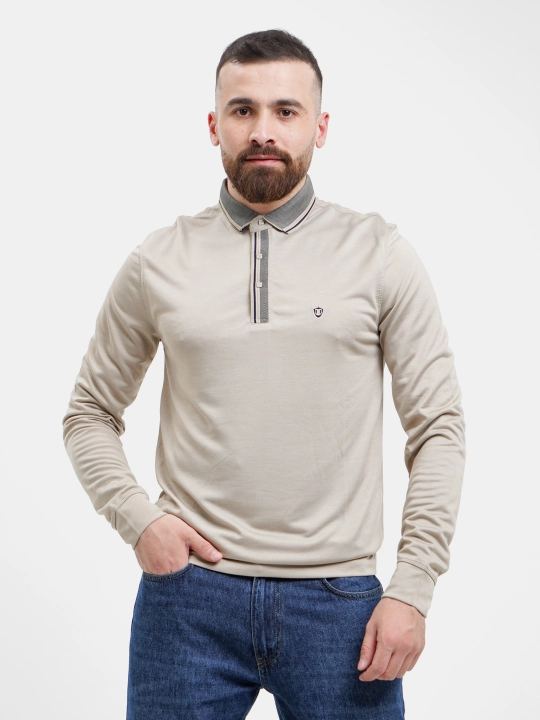 Erkaklar uchun polo BETTER LIFE, uzun yengli