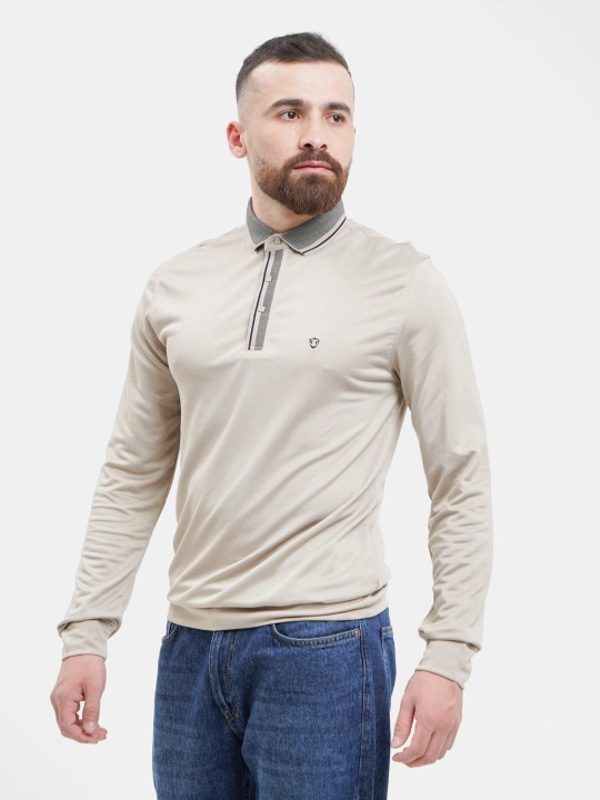 Erkaklar uchun polo BETTER LIFE, uzun yengli - 