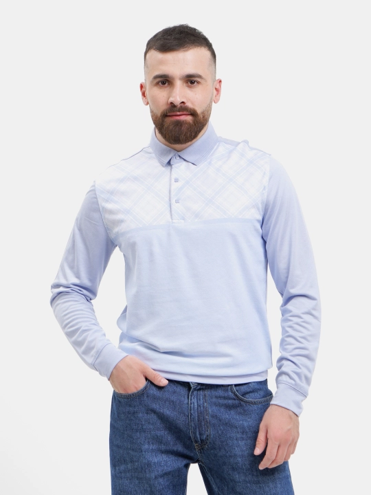 Erkaklar uchun polo BETTER LIFE, uzun yengli - 