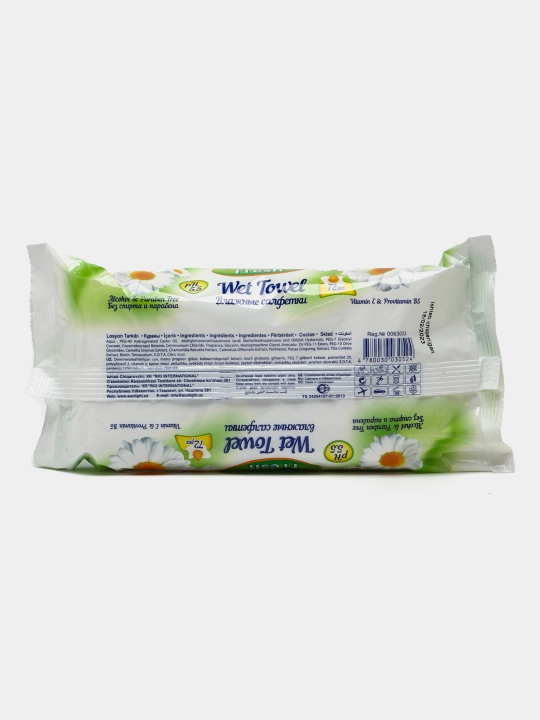 Nam salfetkalar ВС Nat Fresh romashka, 72 dona
