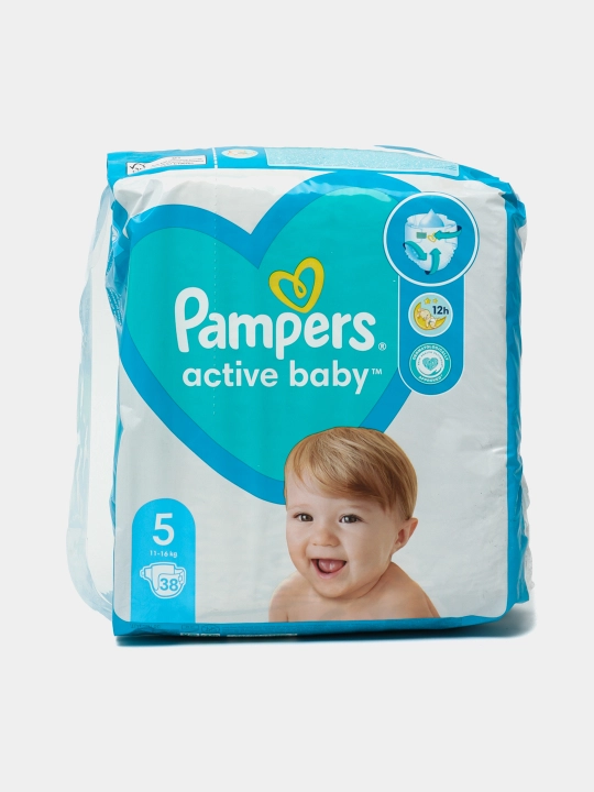 Pampers Active Baby bolalar tagliklari 5 o‘lcham, 11-16 kg, 38 dona